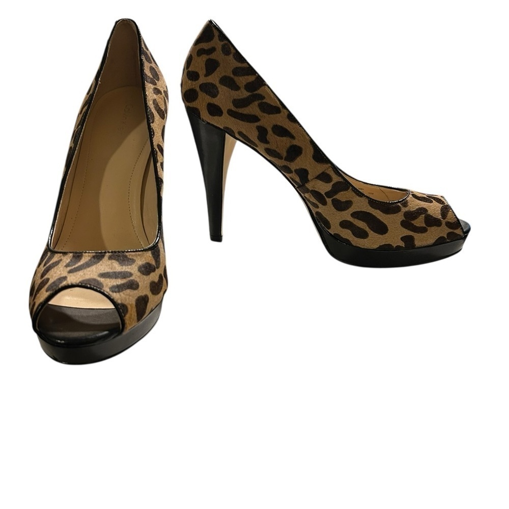 Calvin Klein Women’s Brown & Tan, Size 10 Animal Stilettos NWT